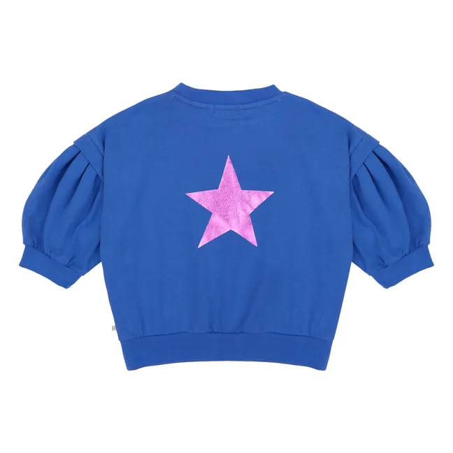 Sudadera de algodón orgánico Balloon Etoile | Cobalto