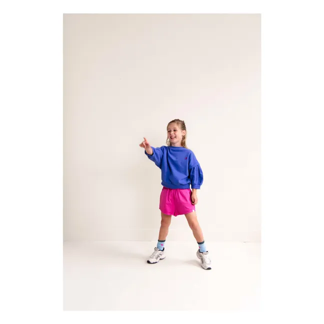 Sudadera de algodón orgánico Balloon Etoile | Cobalto