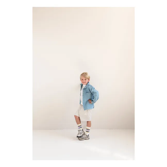 Pantalones cortos Xavi de algodón ecológico | Gris Claro