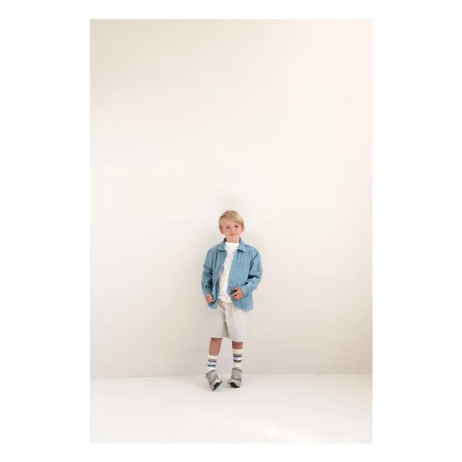 Pantalones cortos Xavi de algodón ecológico | Gris Claro