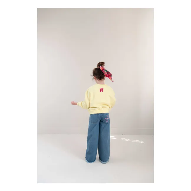 Sweat Tammie Coton Bio | Jaune pâle