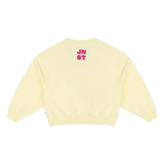 Sweat Tammie Coton Bio | Jaune pâle
