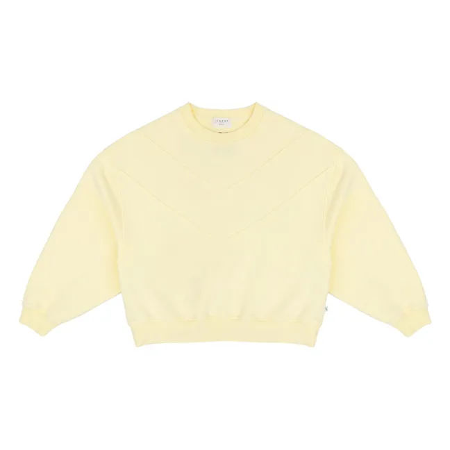 Sweat Tammie Coton Bio | Jaune pâle