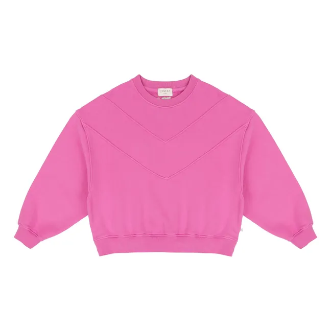 Sudadera Tammie de algodón orgánico | Rosa Fushia