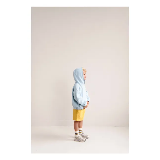 Sweat Capuche Taka Coton Bio | Bleu ciel