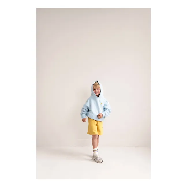 Sweat Capuche Taka Coton Bio | Bleu ciel