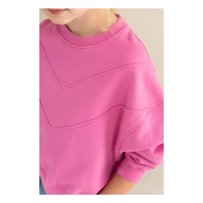 Sudadera Tammie de algodón orgánico | Rosa Fushia