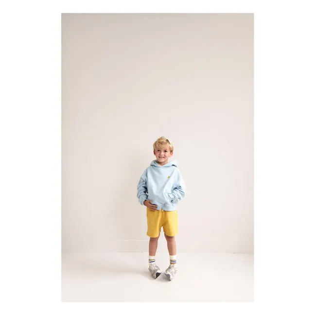 Sudadera con capucha Taka de algodón orgánico | Azul Cielo