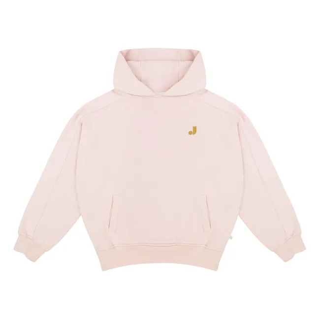 Sudadera con capucha Taka de algodón orgánico | Rosa Pálido