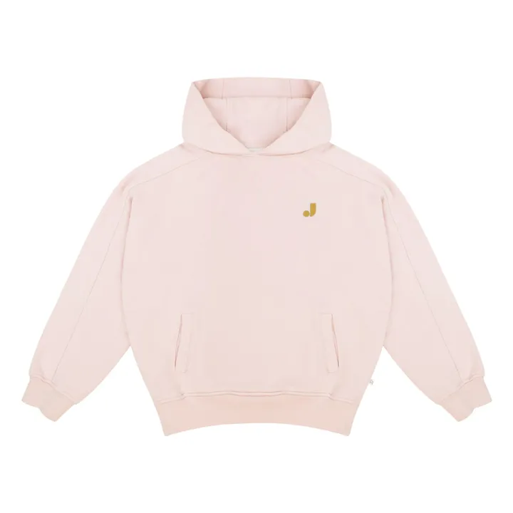 Sudadera con capucha Taka de algodón orgánico | Rosa Pálido- Imagen del producto n°0