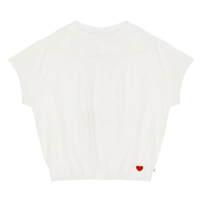 Camiseta de algodón ecológico Mimi | Blanco