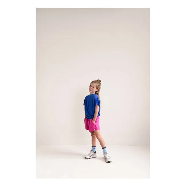 Camiseta de algodón ecológico Mimi | Cobalto