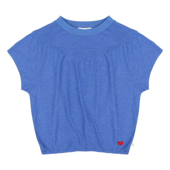 Camiseta de algodón ecológico Mimi | Cobalto