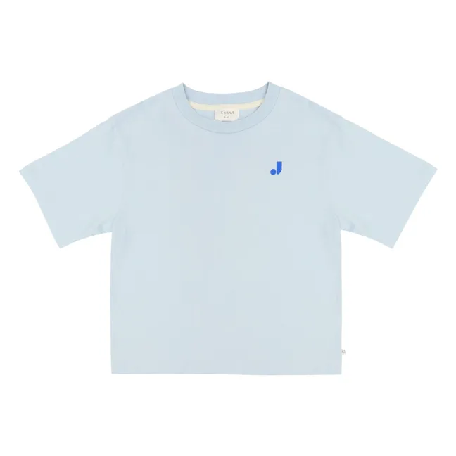 Camiseta de algodón orgánico Mase J | Azul Cielo