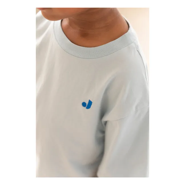 Camiseta de algodón orgánico Mase J | Azul Cielo