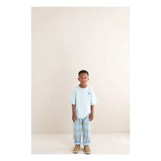 Camiseta de algodón orgánico Mase J | Azul Cielo