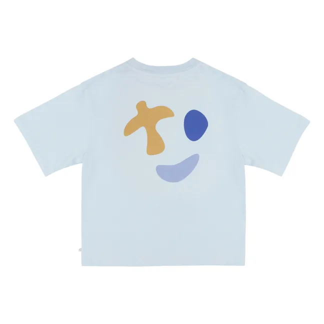 Camiseta de algodón orgánico Mase J | Azul Cielo