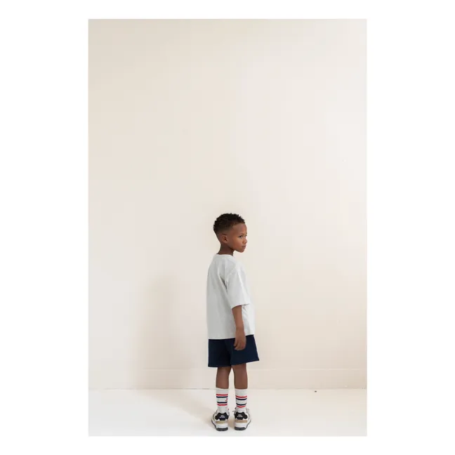 Camiseta de algodón orgánico Mase JNST | Gris Claro