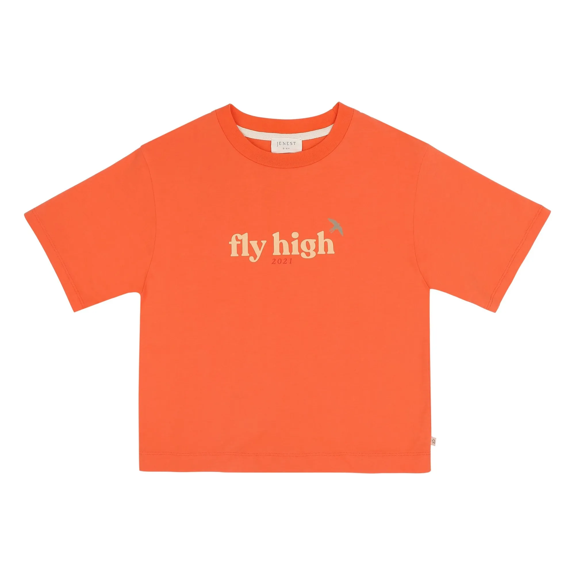 Jenest Orange Mase Fly High Organic Cotton T-Shirt