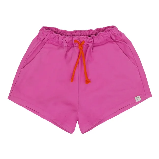 Pantalones cortos Lou de algodón ecológico | Rosa Fushia
