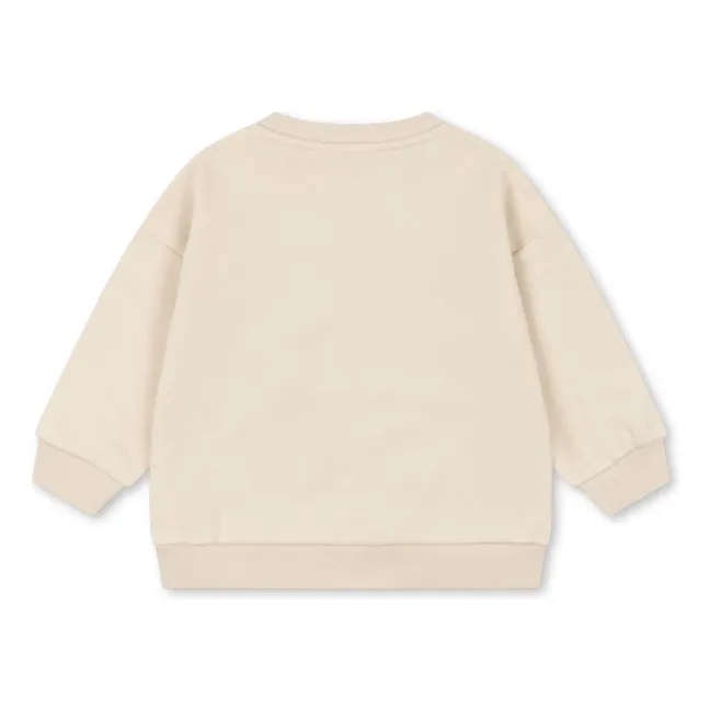 Sweat Lou Chat Coton Bio | Crème