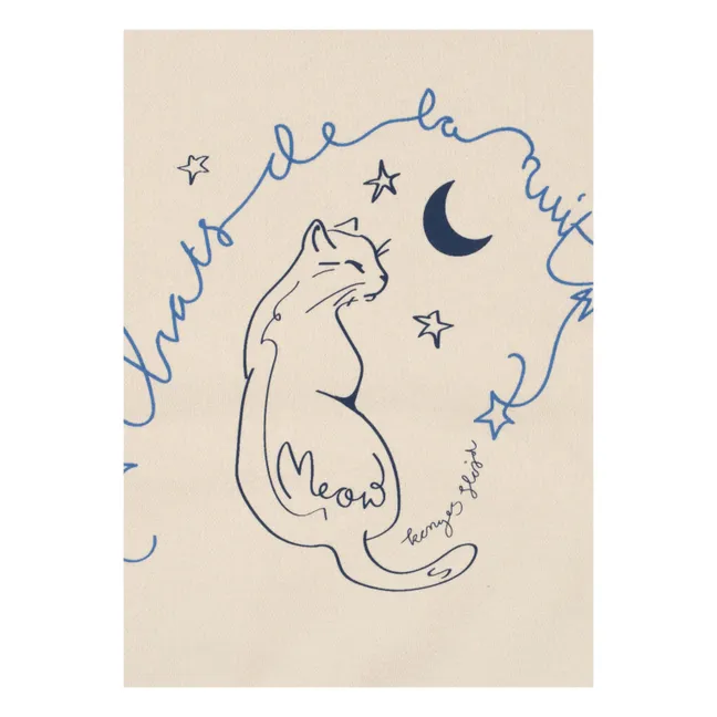 Sweat Lou Chat Coton Bio | Crème