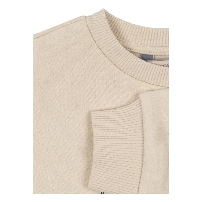Sweat Lou Chat Coton Bio | Crème