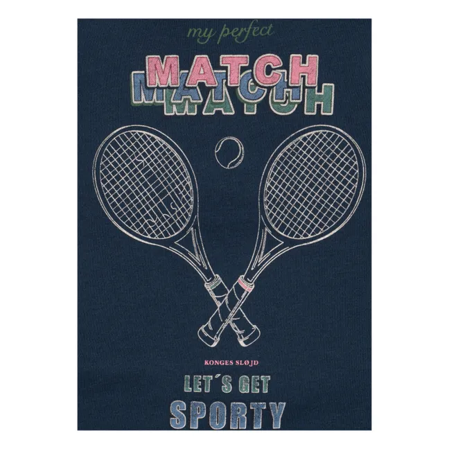 Lou organic cotton zip-up sweatshirt | Dark Blue