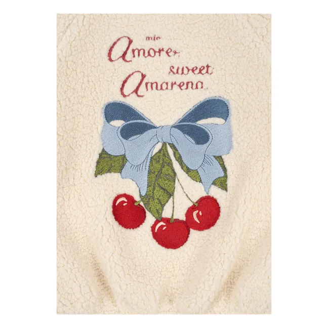 Giacca Jazz Sherpa in fibre riciclate Cherry | Crema