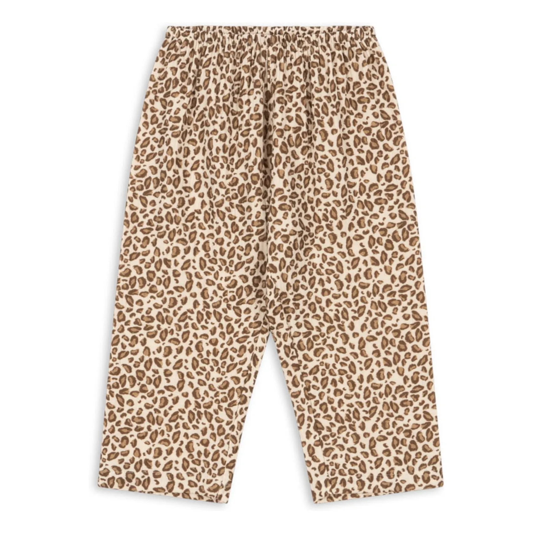 Pantalon Coco Léopard Coton Bio | Brun- Image produit n°0
