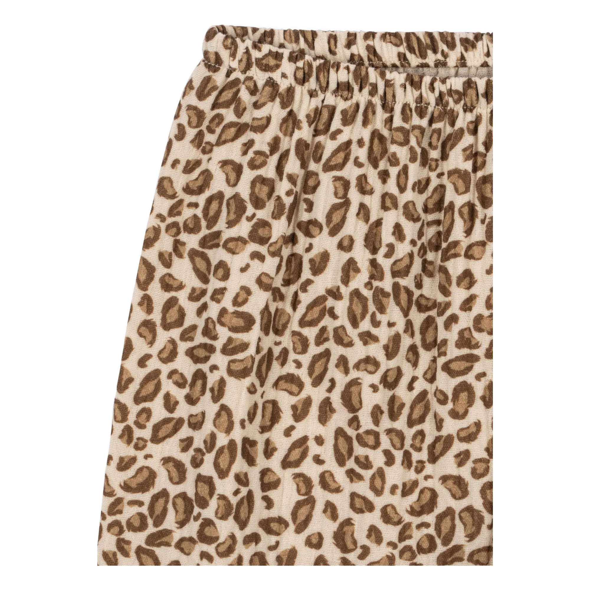 Pantalon Coco Léopard Coton Bio | Brun- Image produit n°3