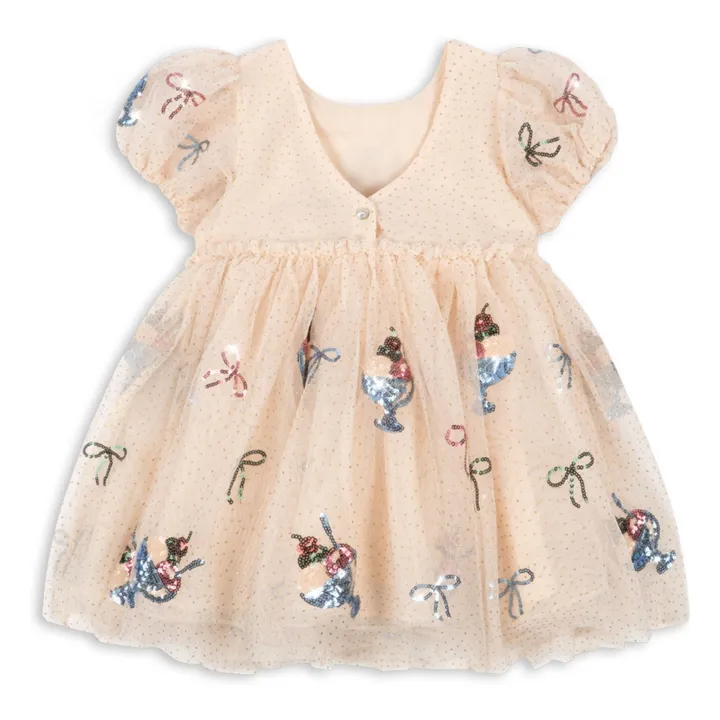 Yvonne Glaces Tulle dress | Cream- Product image n°6