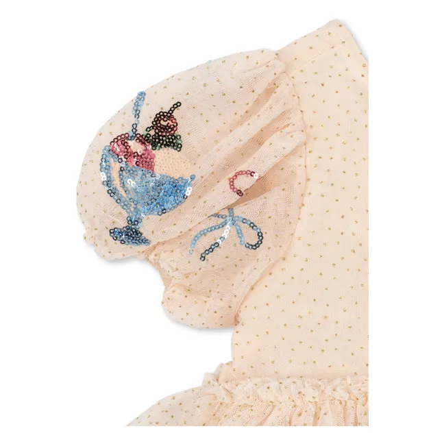 Yvonne Glaces Vestido de tul | Crema