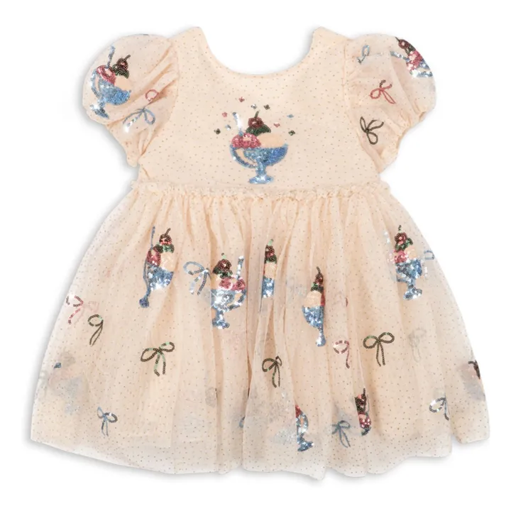 Yvonne Glaces Tulle dress | Cream- Product image n°0