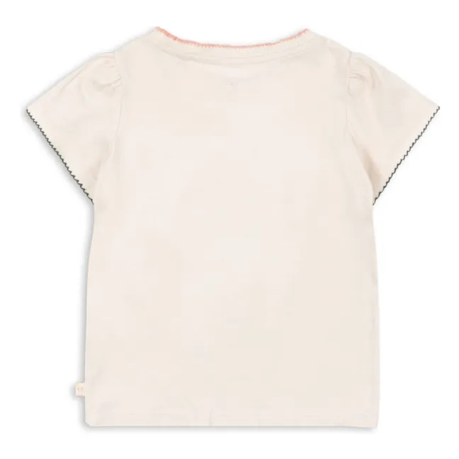 T-shirt Famo Glace Coton Bio | Ecru