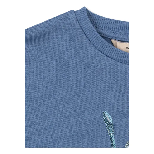 Sweat Loumilla Glaces Coton Bio | Bleu
