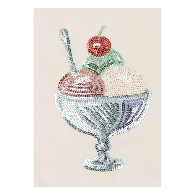 T-shirt Famo Glace Coton Bio | Ecru