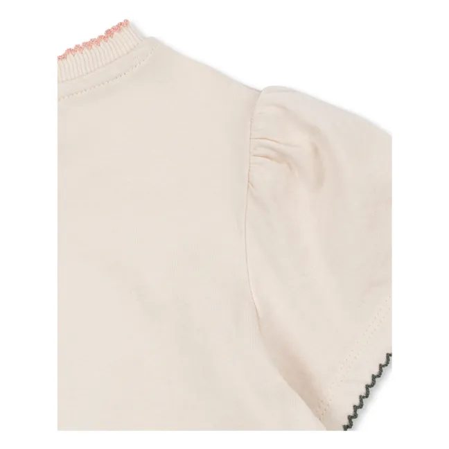 T-shirt Famo Glace Coton Bio | Ecru