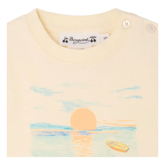 Camiseta de algodón orgánico Tom Bain de Soleil | Crudo