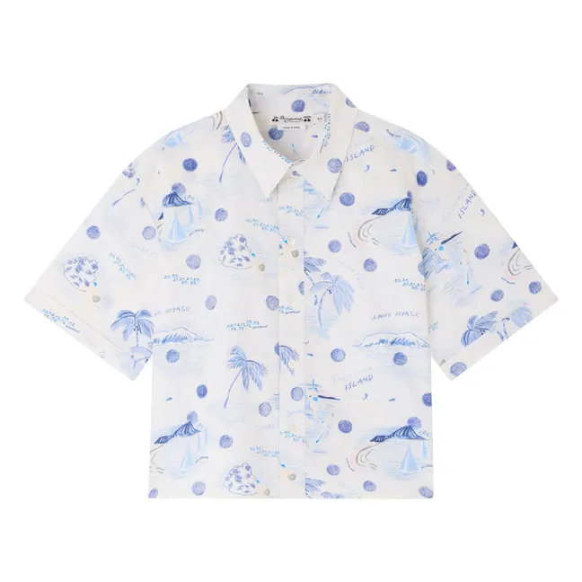 Camisa de algodón orgánico Erian Ile | Océano