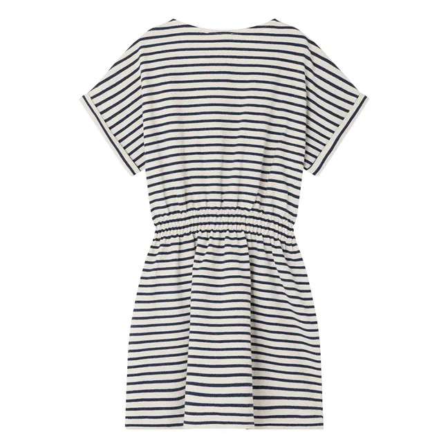 Celima Striped Dress | Ecru