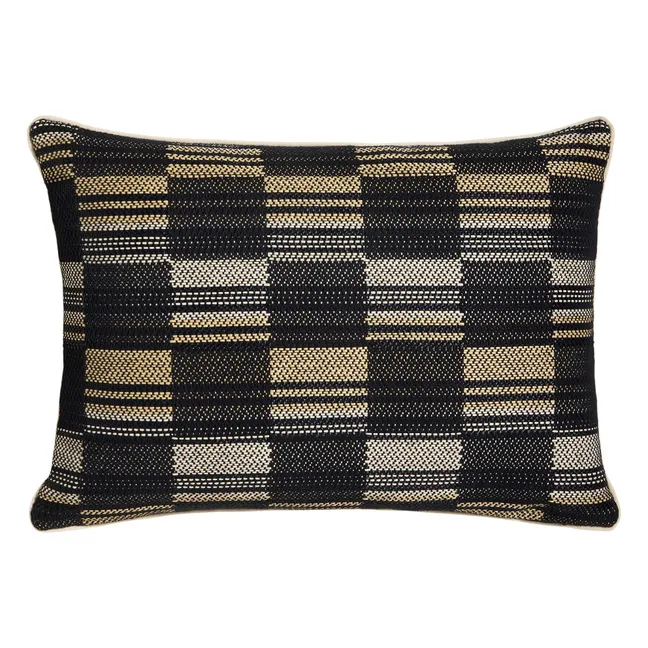 Damier cushion | Black