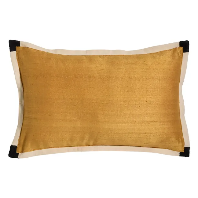 Coussin réversible Séquence | Ocre