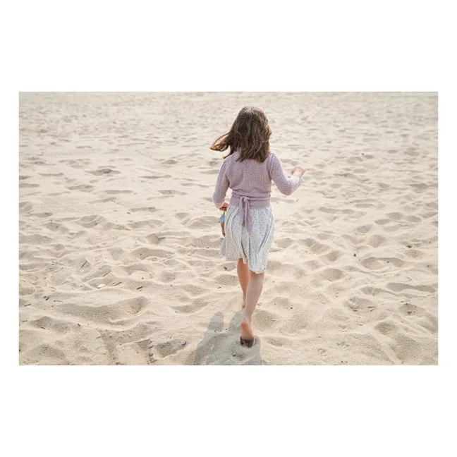 Ina organic cotton wrap cardigan | Mauve