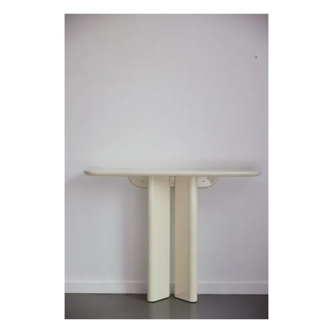 Lou console in lacquered wood | Cream