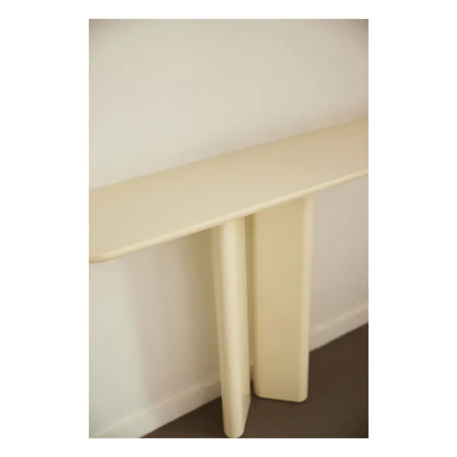 Lou console in lacquered wood | Cream