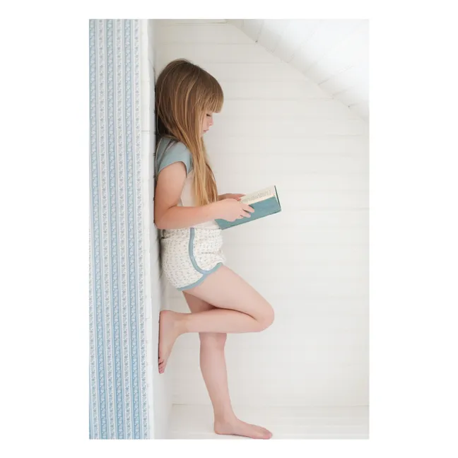 Short Action Fleuri | Blanc cassé