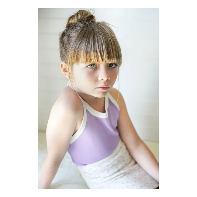 Débardeur Tie Coton Bio | 	Lilas