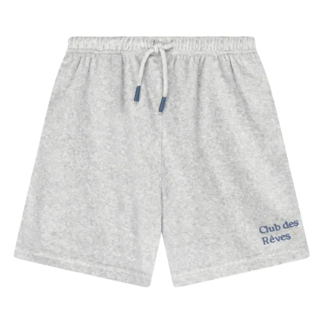 Pantalones cortos Club de Rêves Algodón orgánico | Gris Jaspeado