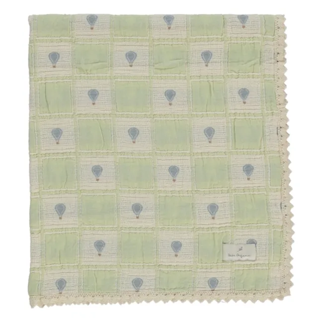 Couverture Balloon Coton Bio | Vert